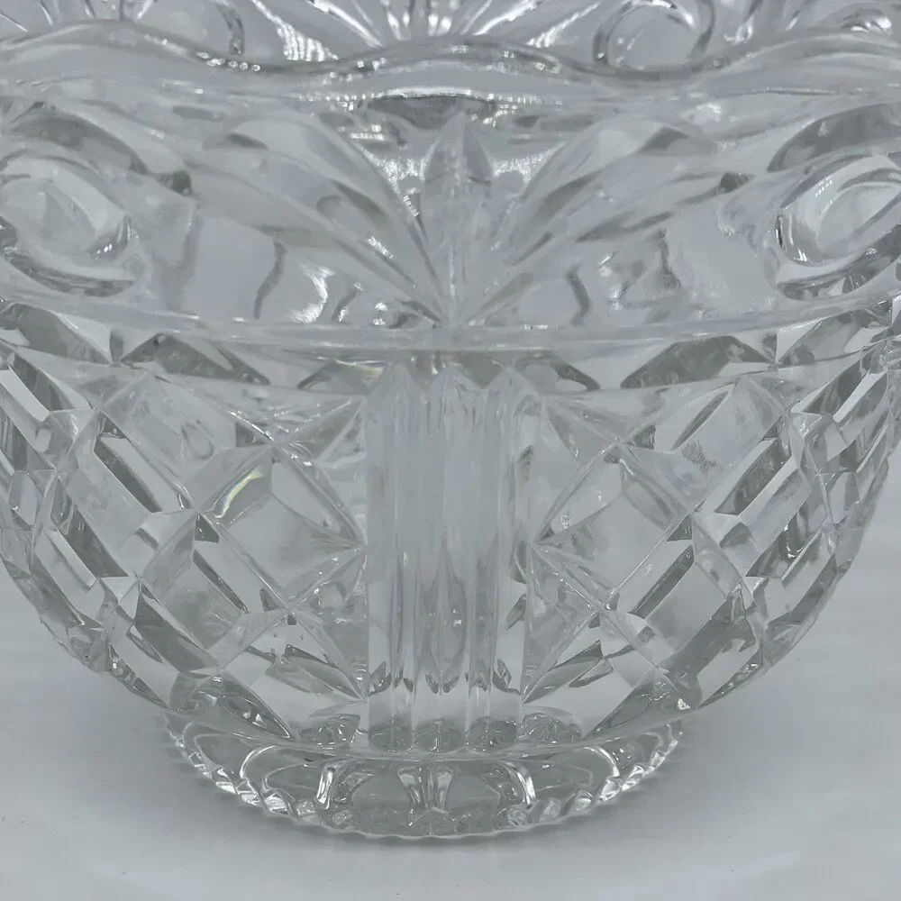 Vintage Crystal Center Piece / Candy / Serving Bowl 9